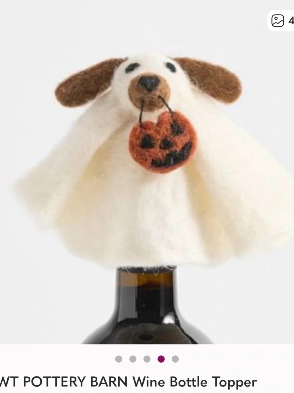 NWT POTTERY BARN WINE TOPPER